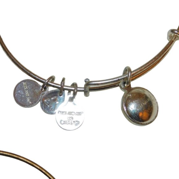 Alex And Ani Bangle Bracelets Initial C, Garnet Birthstone, It Is What It Is - Picture 9 of 9